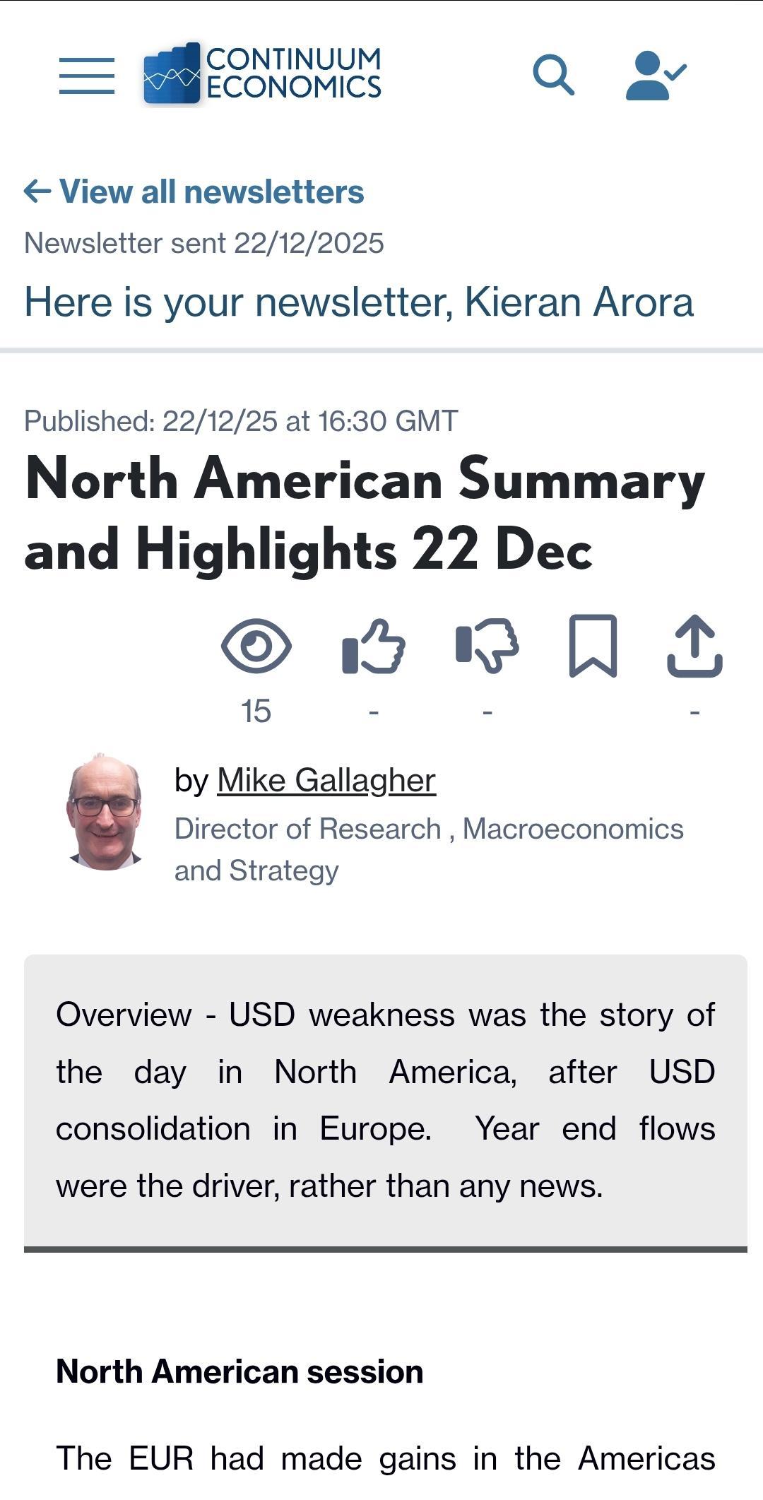 Tactical Newsletters